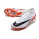 Nike Mercurial Superfly 9 Elite FG Blanc Cramoisi Vif Noir