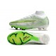 Nike Mercurial Superfly 9 Elite FG Blanc Vert