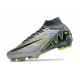 Nike Zoom Mercurial Superfly IX Elite FG Gris Noir Vert