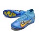 Nike Mercurial Superfly 9 Elite FG X Mbappe Bleu Baltique Blanc