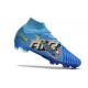 Nike Mercurial Superfly 9 Elite FG X Mbappe Bleu Baltique Blanc
