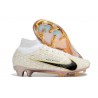 Nike Zoom Mercurial Superfly IX Elite FG Blanc Or Noir