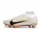 Nike Zoom Mercurial Superfly IX Elite FG Blanc Or Noir