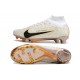 Nike Zoom Mercurial Superfly IX Elite FG Blanc Or Noir