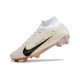 Nike Zoom Mercurial Superfly IX Elite FG Blanc Or Noir