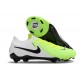 Nike Phantom GX II Elite FG Crampon Vert Blanc Noir