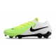 Nike Phantom GX II Elite FG Crampon Vert Blanc Noir