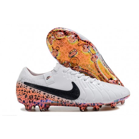 Nike Tiempo Legend X Elite FG Blanc Noir Orange