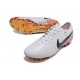Nike Tiempo Legend X Elite FG Blanc Noir Orange