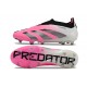 adidas Predator Elite Laceless FG Blanc Rose Noir