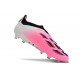 adidas Predator Elite Laceless FG Blanc Rose Noir