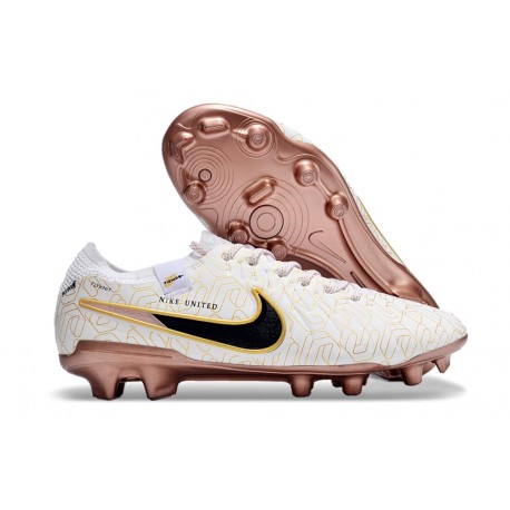 Nike Tiempo Legend X Elite FG Blanc Or Noir