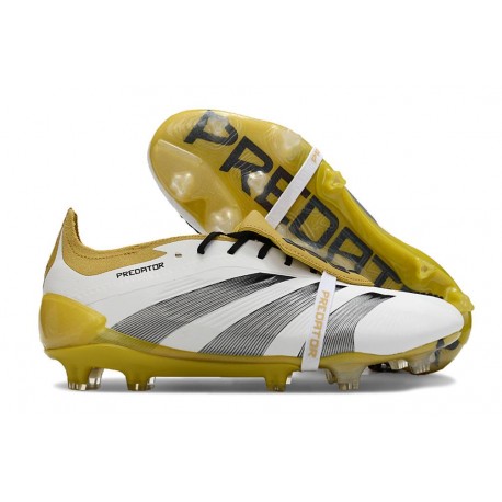 adidas Predator EliteTongue FG Blanc Or Argent