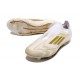 adidas F50 Elite Sans Lacets FG Day Spark - Blanc Doré