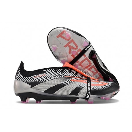 adidas Predator EliteTongue FG Noir Argent Rouge