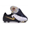 Chaussures de football Nike Phantom GX 2 Elite FG Bianco Nero Oro Metallizzato