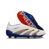 adidas Predator Elite Laceless FG Blanc Gris Bleu Rouge