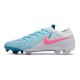Chaussures de football Nike Phantom GX 2 Elite FG Bleu Blanc Rose