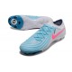 Chaussures de football Nike Phantom GX 2 Elite FG Bleu Blanc Rose