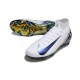 Nike Air Zoom Mercurial Superfly 10 Elite FG Blanc Bleu
