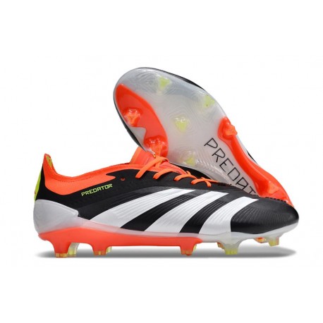 Chaussure adidas Predator Elite FG Noir Blanc Rouge