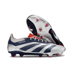 Chaussure adidas Predator Elite FG Argent Bleu
