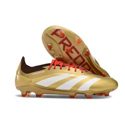 Chaussure adidas Predator Elite FG Or Rouge Blanc