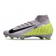 Crampon Nike Mercurial Superfly X Elite FG Gris Noir Vert
