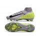 Crampon Nike Mercurial Superfly X Elite FG Gris Noir Vert