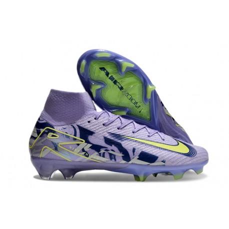 Crampon Nike Mercurial Superfly X Elite FG Violet Jaune