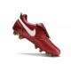 Crampons Foot Nike Tiempo Legend 10 Elite FG Rouge Blanc