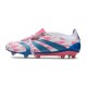 Adidas Predator Elite Foldover Tongue FG Blanc Ftwr Bleu Solaire Rose Solaire