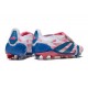 Adidas Predator Elite Foldover Tongue FG Blanc Ftwr Bleu Solaire Rose Solaire