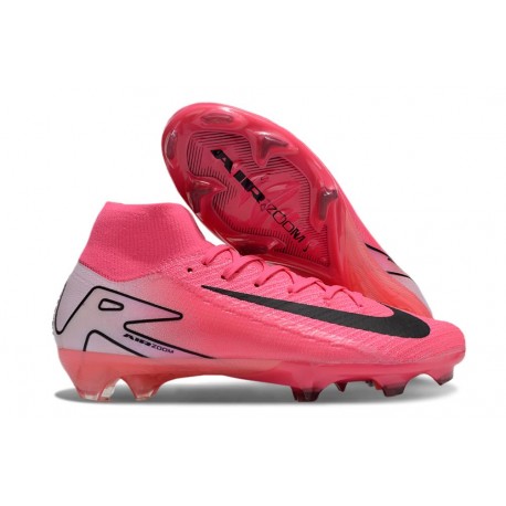 Nike Air Zoom Mercurial Superfly 10 Elite FG Rose Blanc Noir