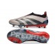 adidas Predator Elite Laceless FG Platin Métallique Noir Aurore Carbone