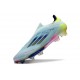 Crampons adidas F50+ Laceless FG Bleu Très Pâle Semi Bleu Lucide Jaune Semi Solaire