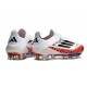 Crampons adidas F50+ Laceless FG X Messi Blanc Noir Rouge