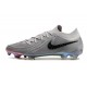 Nike Phantom GX II Elite FG Crampon Gris Atmosphère Noir