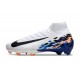 Nike Air Zoom Mercurial Superfly 10 Elite FG Blanc Noir Bleu