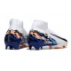 Nike Air Zoom Mercurial Superfly 10 Elite FG Blanc Noir Bleu