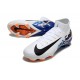 Nike Air Zoom Mercurial Superfly 10 Elite FG Blanc Noir Bleu
