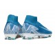Nike Air Zoom Mercurial Superfly 10 Elite FG Bleu Blanc