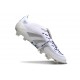 Crampons Adidas Predator Elite FT FG Blanc Argent Métallique Royal Vif
