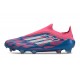 adidas F50 Elite Sans Lacets FG Bleu Solaire Blanc Ftwr Rose