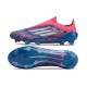 adidas F50 Elite Sans Lacets FG Bleu Solaire Blanc Ftwr Rose
