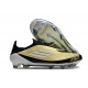 adidas F50 Elite Sans Lacets FG Doré Noir Blanc 