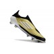 adidas F50 Elite Sans Lacets FG Doré Noir Blanc 