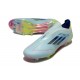 adidas F50 Elite Sans Lacets FG Bleu Très Pâle Semi Bleu Lucide Jaune Semi Solaire