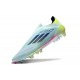 adidas F50 Elite Sans Lacets FG Bleu Très Pâle Semi Bleu Lucide Jaune Semi Solaire