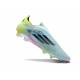 adidas F50 Elite Sans Lacets FG Bleu Très Pâle Semi Bleu Lucide Jaune Semi Solaire